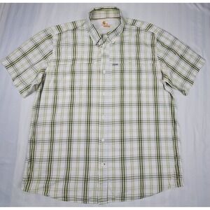 Carhartt Force Mens XL Relaxed Fit Plaid Short Sleeve Button Down Shirt